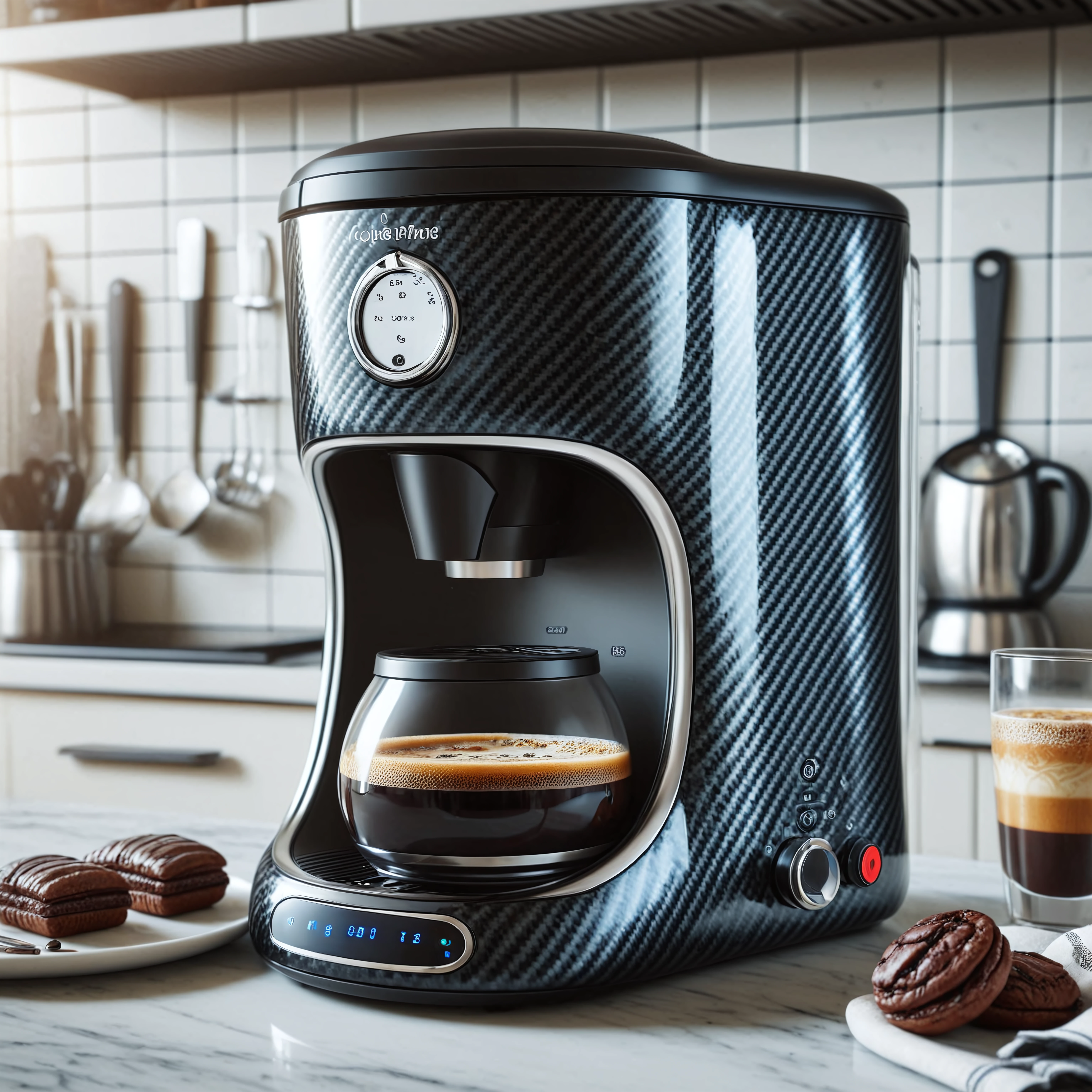 cf_style, coffee maker, kitchen, realistic, photo, best artist, best lighting, best shadows, best contrast, best details, best textures, masterpiece, epic background, <lora:Styles\SDXL\Carbon_Fiber_Style_SDXL_-_Snoodler>