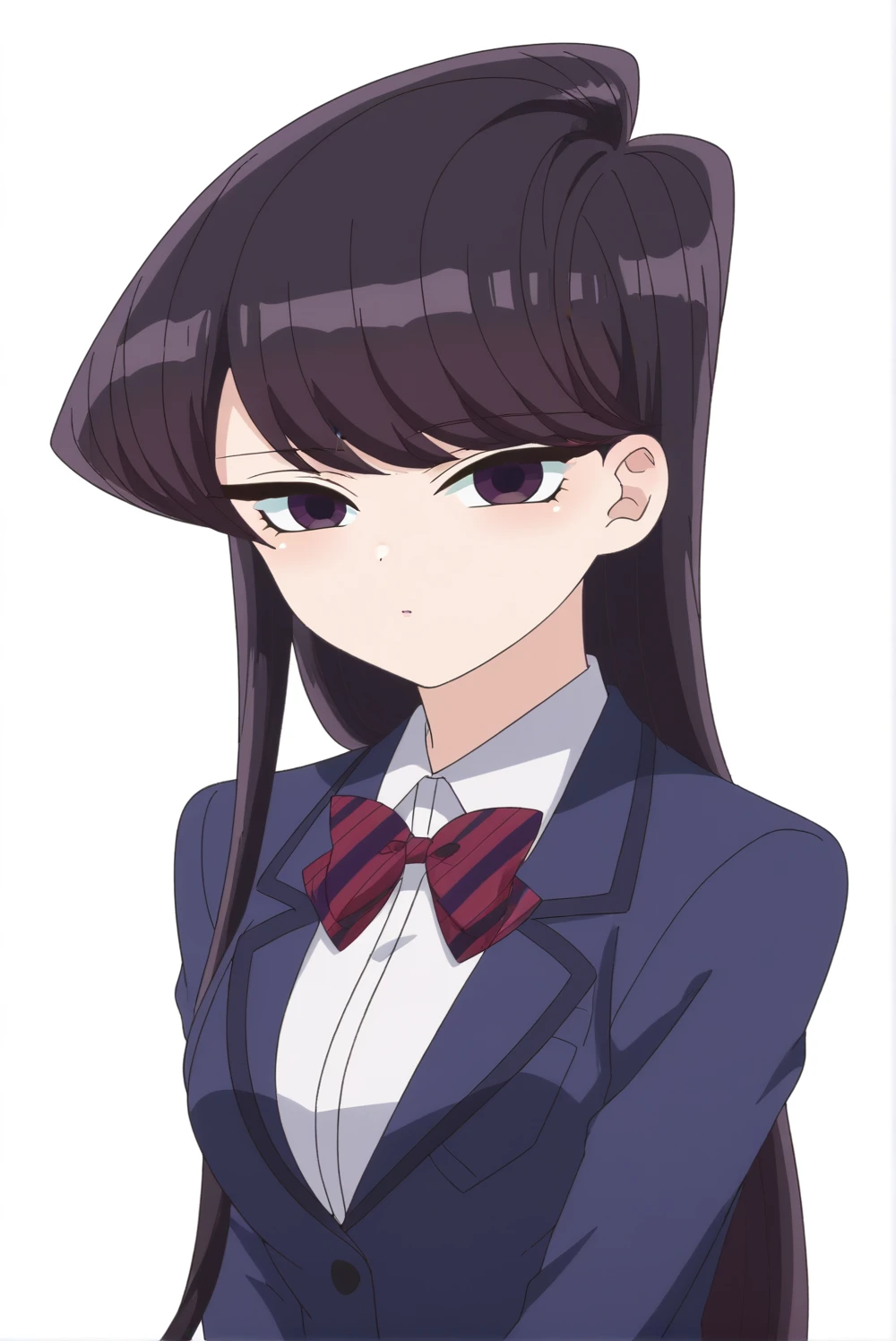 <lora:Shouko_Komi:0.8>, white background, Shouko Komi,