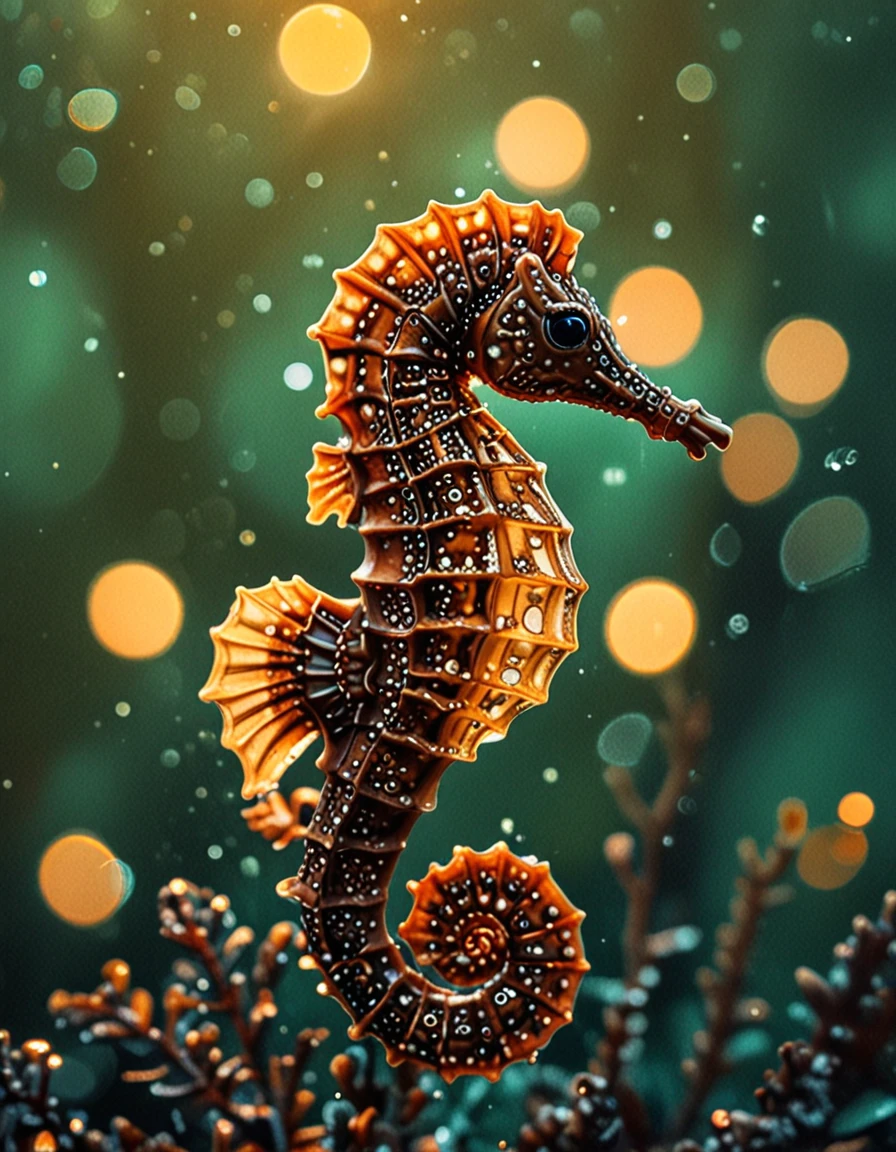 novuschroma60 style bokeh seahorse  <lora:novuschroma60 style:1>