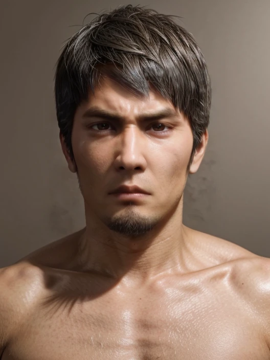 <lora:add_detail:0.25> <lora:ReaLora:0.4> (realistic, photo-realistic:1.3),
(simple background:1.4), (upper body, muscular male:1.2), 
 <lora:KazumaKiryu_LaD-8Ver:0.3> 1boy, mature_male, bangs, grey_hair, facial_hair