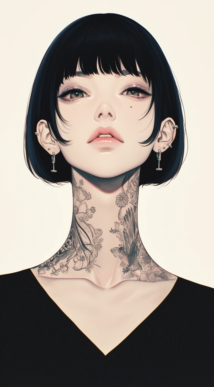 Long Neck - Elegance in Ink SDXL v1.0