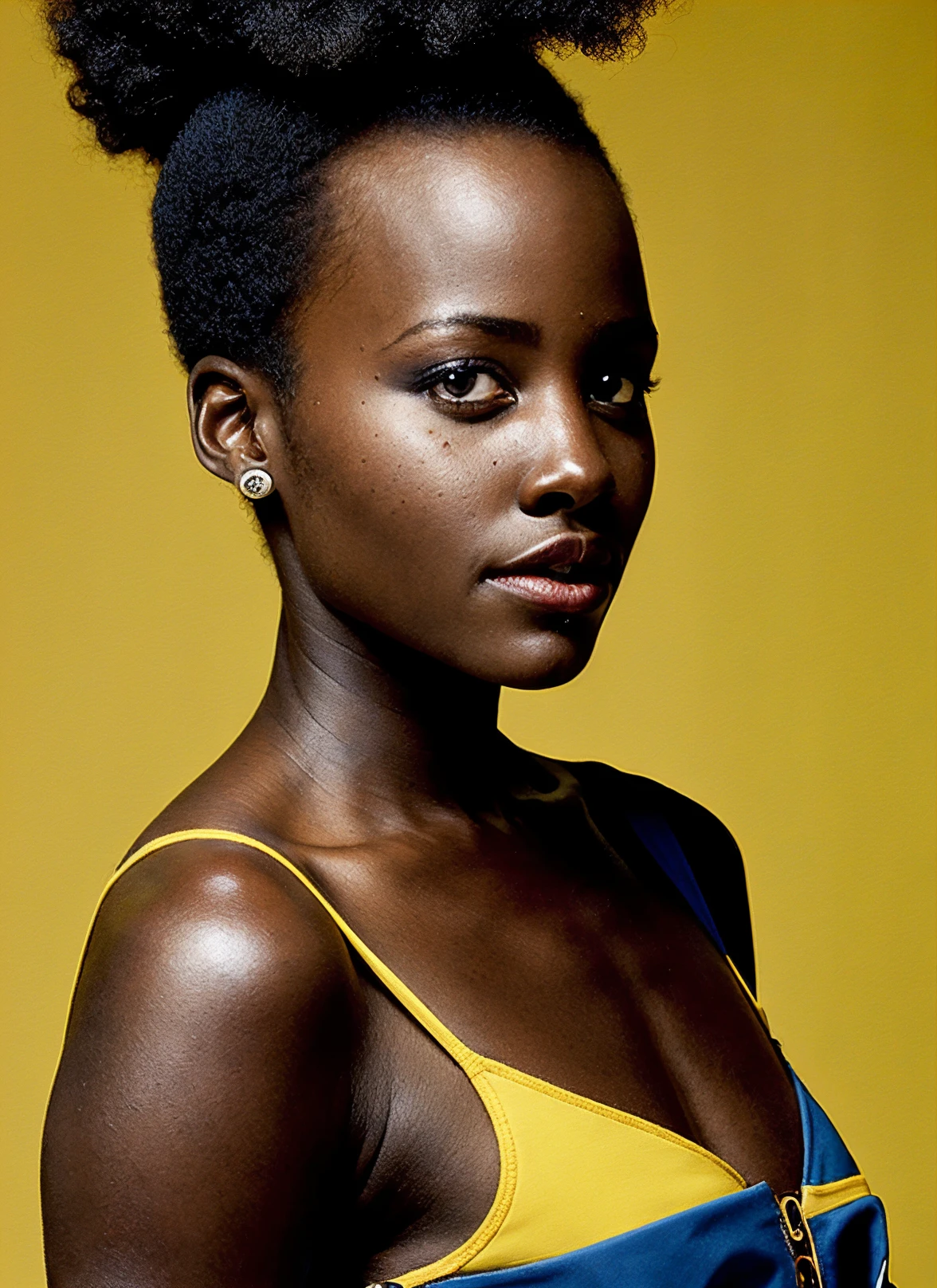 beautiful woman (crg00ding-125:.99), shaved hair, ((portrait)), (closeup:1.2), ((from the waist up)), (( fantastic scenery, beach[::1] :1.2)) , natural skin texture, (( Three-quarter sleeve dress :1.2)), 24mm, 4k textures, soft cinematic light, adobe lightroom, photolab, hdr, intricate, elegant, highly detailed, sharp focus, ((((cinematic look)))), soothing tones, insane details, intricate details, hyperdetailed, low contrast, soft cinematic light, exposure blend, hdr, faded, now, ("I've got a bad feeling about this.":1.1)