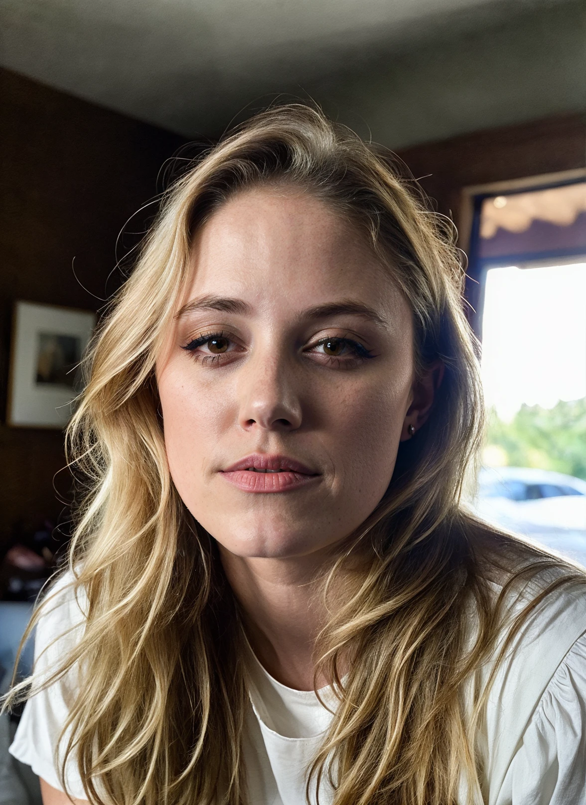 photo of extremely sexy (rzellw:0.99), a woman as a sexy student, closeup portrait upsweep updo, (Tennis Court Blue tight long sleeve turtleneck top), at a cantina sitting bar (masterpiece:1.5) (photorealistic:1.1) (bokeh) (best quality) (detailed skin texture pores hairs:1.1) (intricate) (8k) (HDR) (wallpaper) (cinematic lighting) (sharp focus), (eyeliner)