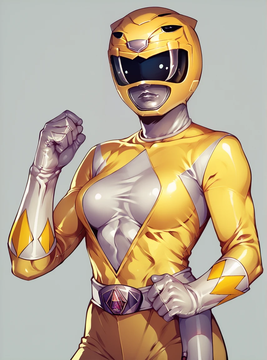 score_9, score_8_up, score_7_up, score_6_up, BREAK
yellow bodysuit, white gloves, yellow power ranger, yellow ranger helmet, 1girl, solo, medium breasts, tokusatsu, mighty morphin power rangers, simple background  <lora:Yellow_Ranger_MM:0.81>