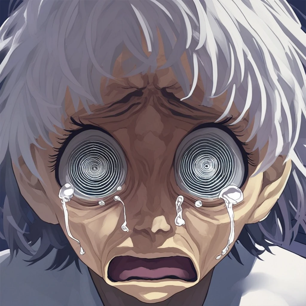 score_9, source_anime, D3spair, despair, shock, shadowed eyes, tears