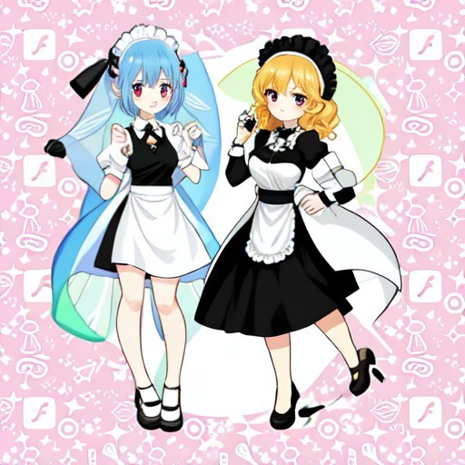 maid, pacifier, hood, black skirt, fairy, labcoat