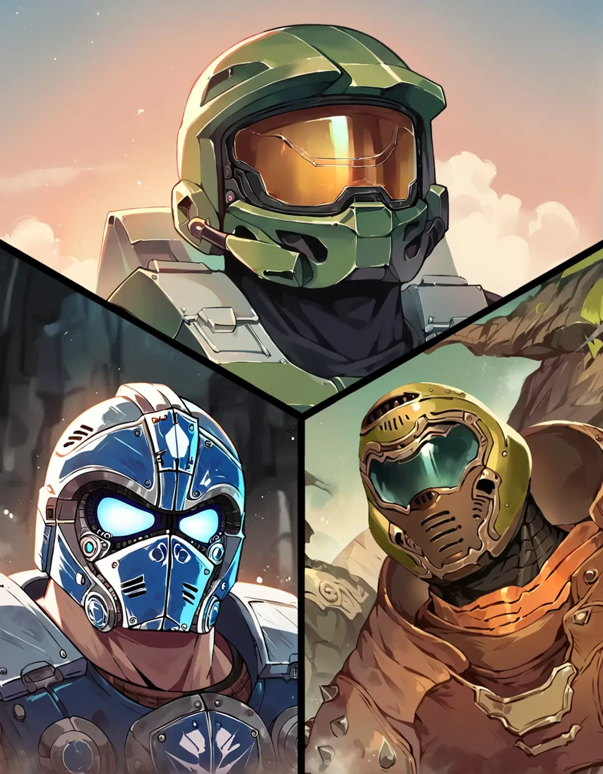 Master Chief / Doom Slayer  / Clayton Carmine v2.0