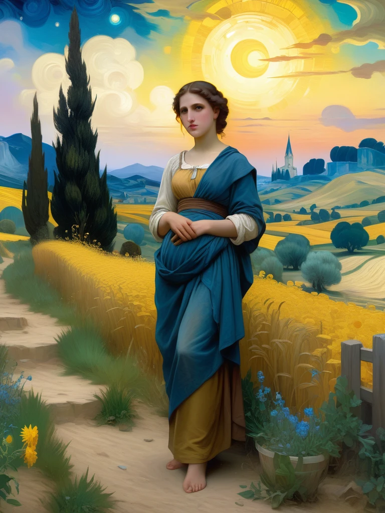 <lora:05ClassicalArt_Hap_XL:1>, William-Adolphe Bouguereau style, Van Gogh-inspired graffiti-style magic landscape, merging surreal elements and elegant details, highly attractive and extremely detailed, 4K 3D resolution, crisp quality, HDR lighting, ultra fine, digital painting