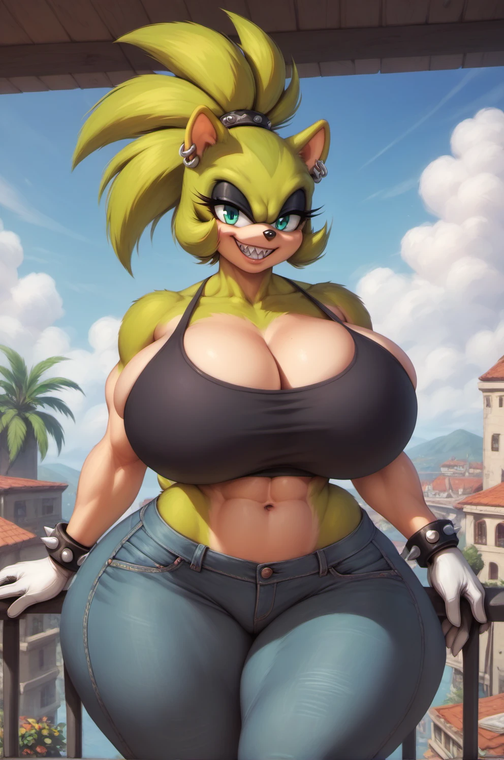 Sonic Characters Pony+Ilustrious Edition Surge The Tenrec