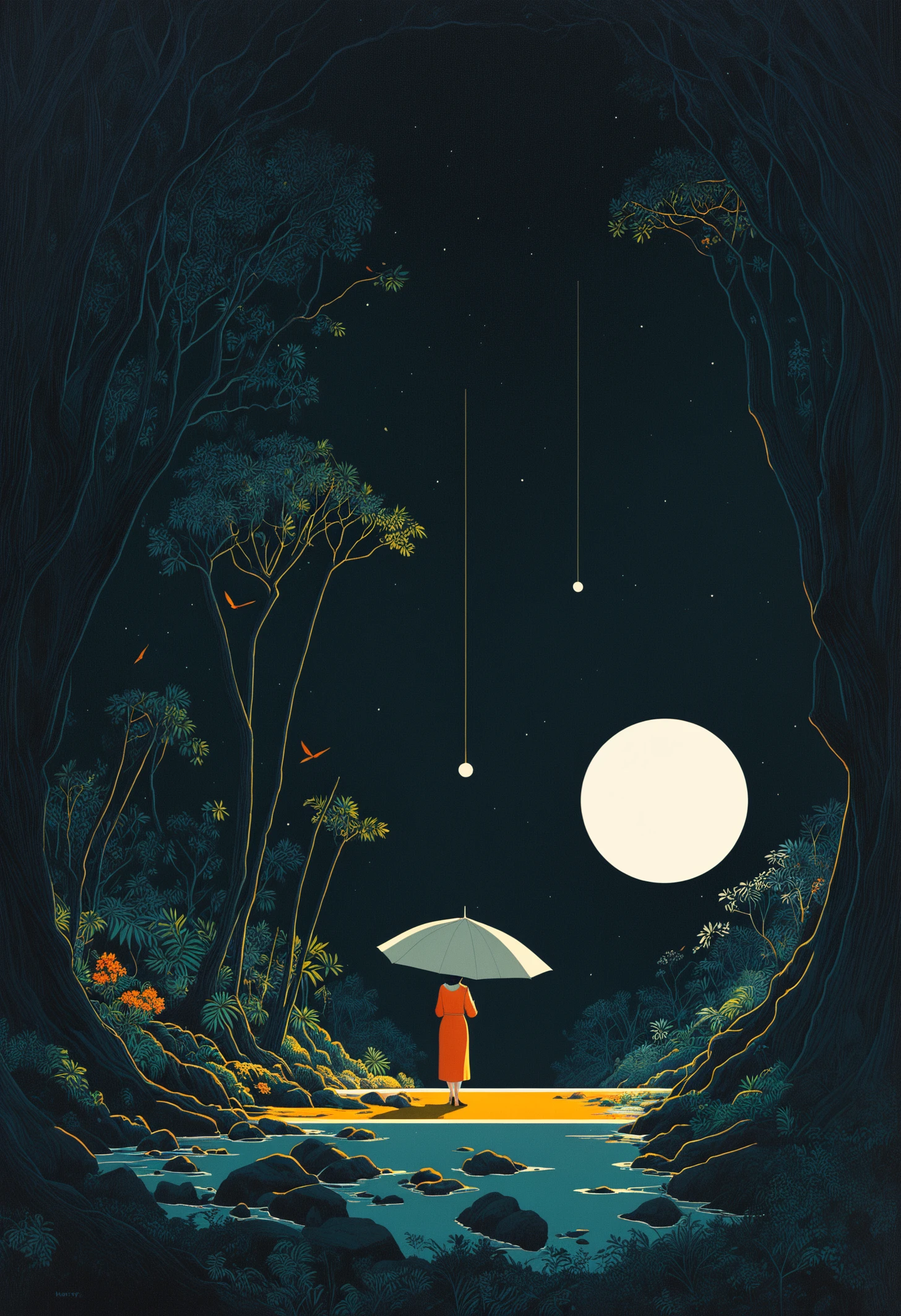 by Atay Ghailan, by Brett Whiteley, by Charley Harper , graphic, geometric, angular, dimensional, (there is still light in the darkest darkness:1.4), drawing, highly detailed and hyper surrealistic, perfect composition, harmonic colors, dramatic lighting  <lora:DetailMaximizer:1>