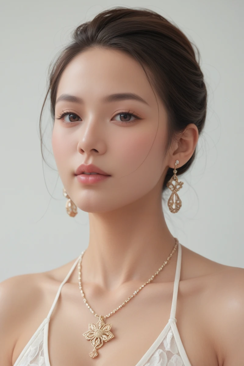 score_9, score_8_up, score_7_up,beautiful woman, 20 years old, japanese, Detailed Skin Textures and detailed skin pores ,(Detailed glans) and beautiful mouth and face, earrings, necklace,