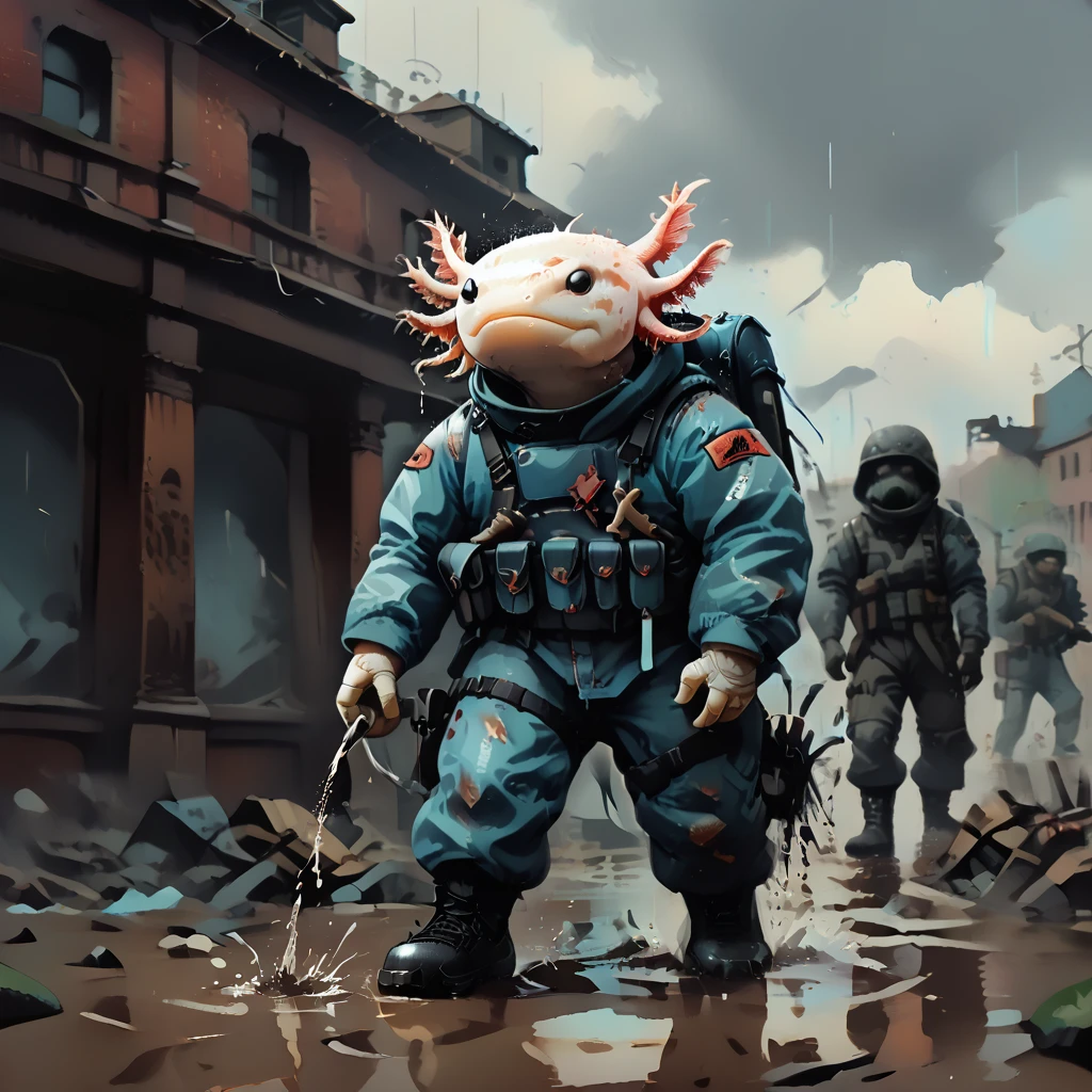 axomodelxl, dcr34sed_c0l0ring, an axolotl standing over a fallen comrade, battlefield littered with bodies, rain pouring down, embedding:zPDXL2, <lora:Axomodel_PDXL.safetensors:1:1> <lora:ryth-dcr34sed-c0l0ring.safetensors:1:1> <lora:Lora Zip\pony\StS_detail_slider_v1.safetensors:1:1>