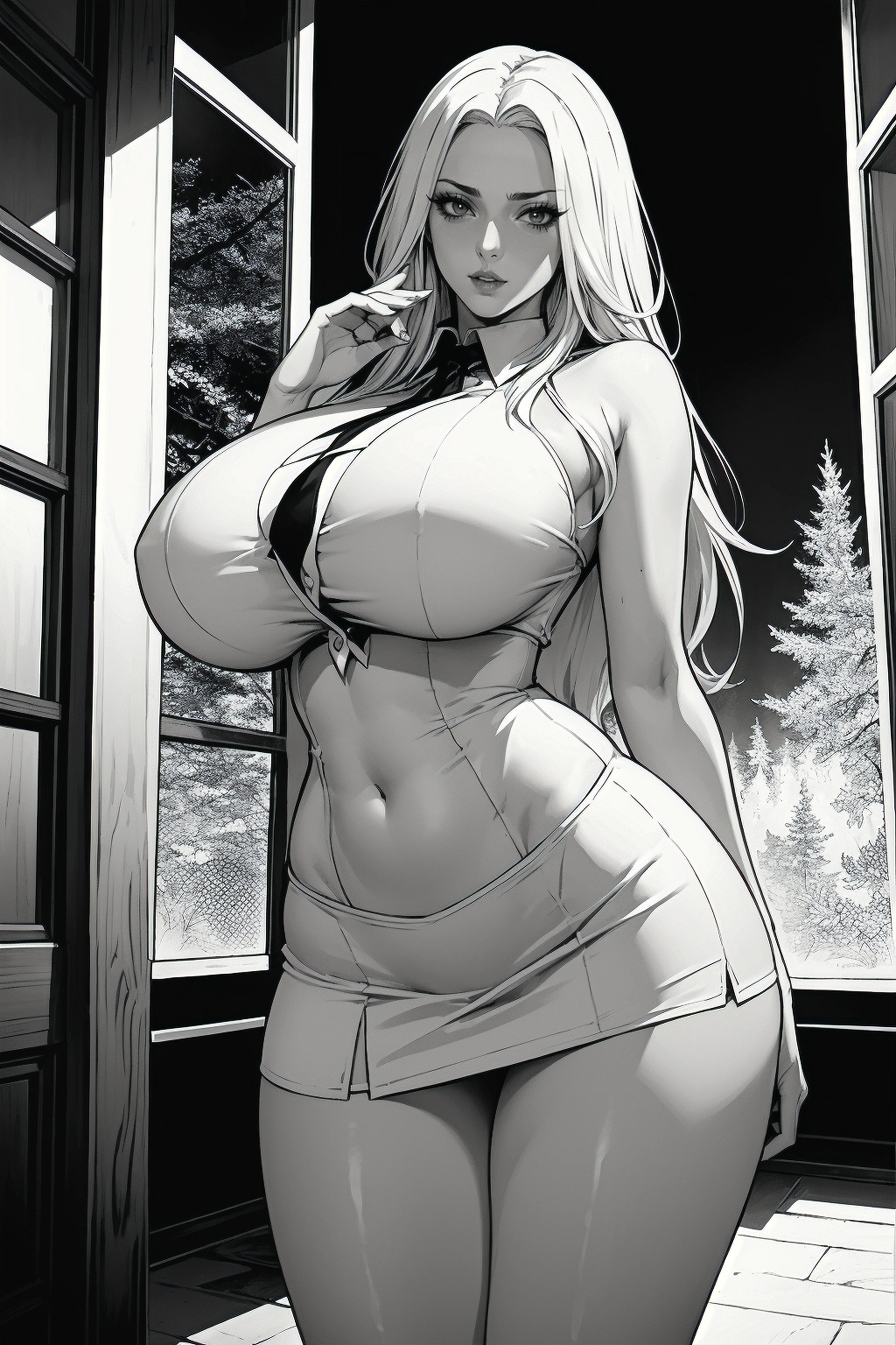 Black and White Comic style