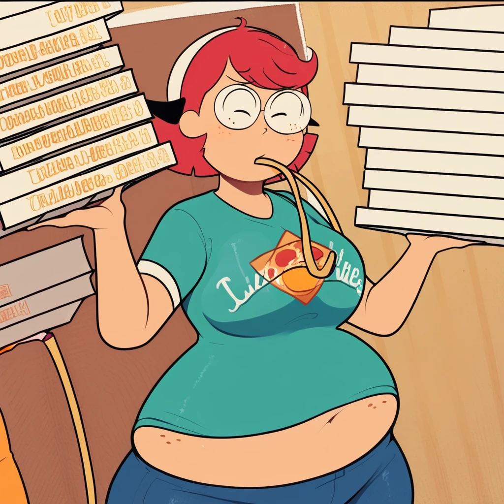Cherry red skin all over, Thicc, extremely morbidly obese, white hair ((wearing)), hair over eyes, (Desdemona_Fortnite), white tanktop, black shorts, struggling frown of effort, ((body blemishes)), voluptuous woman, perfect hands, perfect face, smile, (anatomically correct), (Perfect/ realistic proportions:1.2), (overwhelmingly fat arms, obese face), arm up, ((extremely widest hips possible!)), ((extremely massive thick thighs, morbidly large belly), belly overhang!, stretch marks)), (1080P, 4k UHD, Masterpiece:2.1!) ((single)), background: tilted towers_fortnite