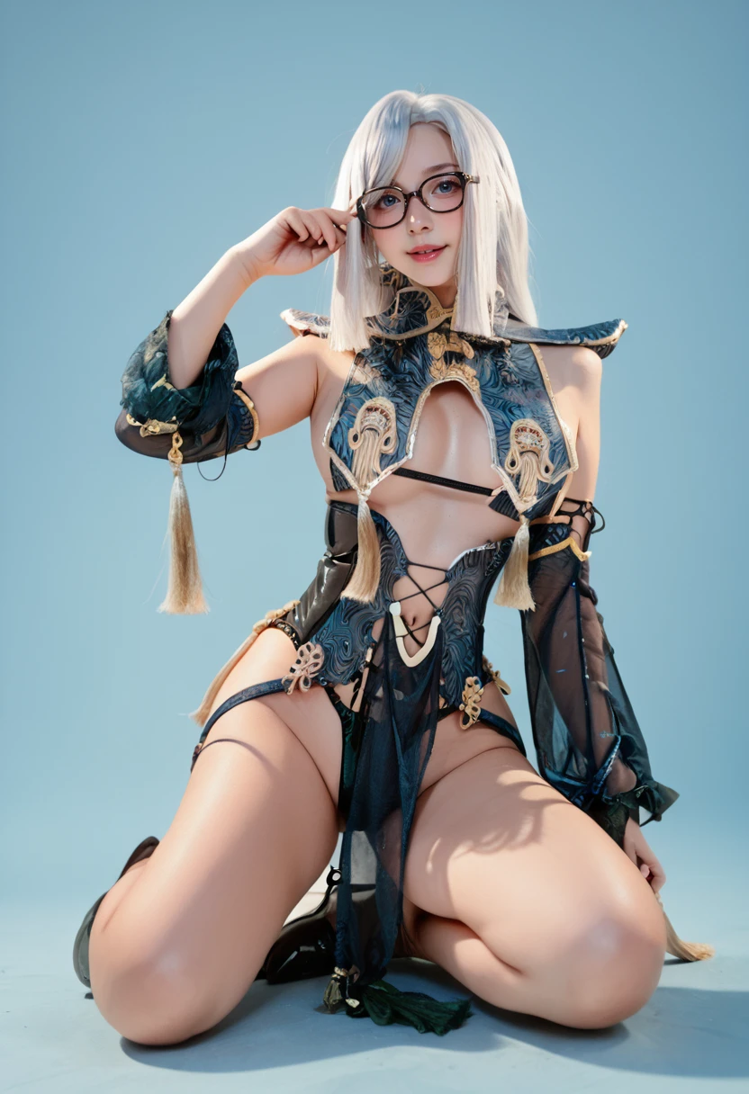 A003-Genshin-Shenhe Cosplay Clothes（原神申鹤性感Cos服装） v1.0