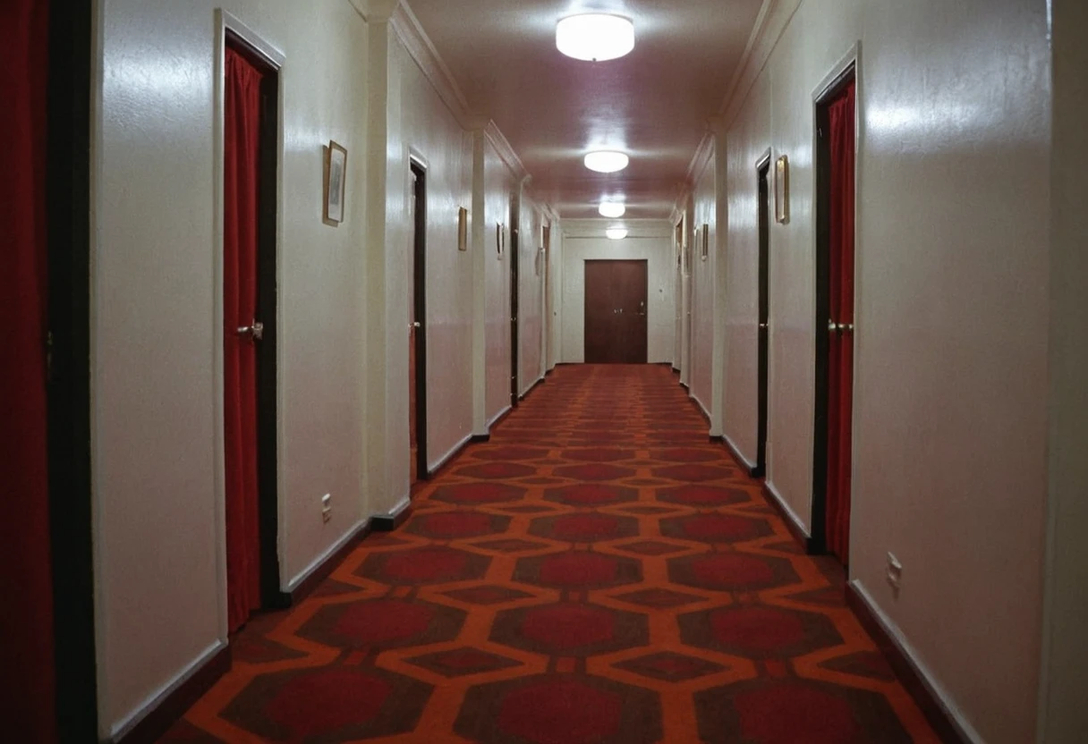 Shin1ng, corridor, room 237, Overlook Hotel, indoors