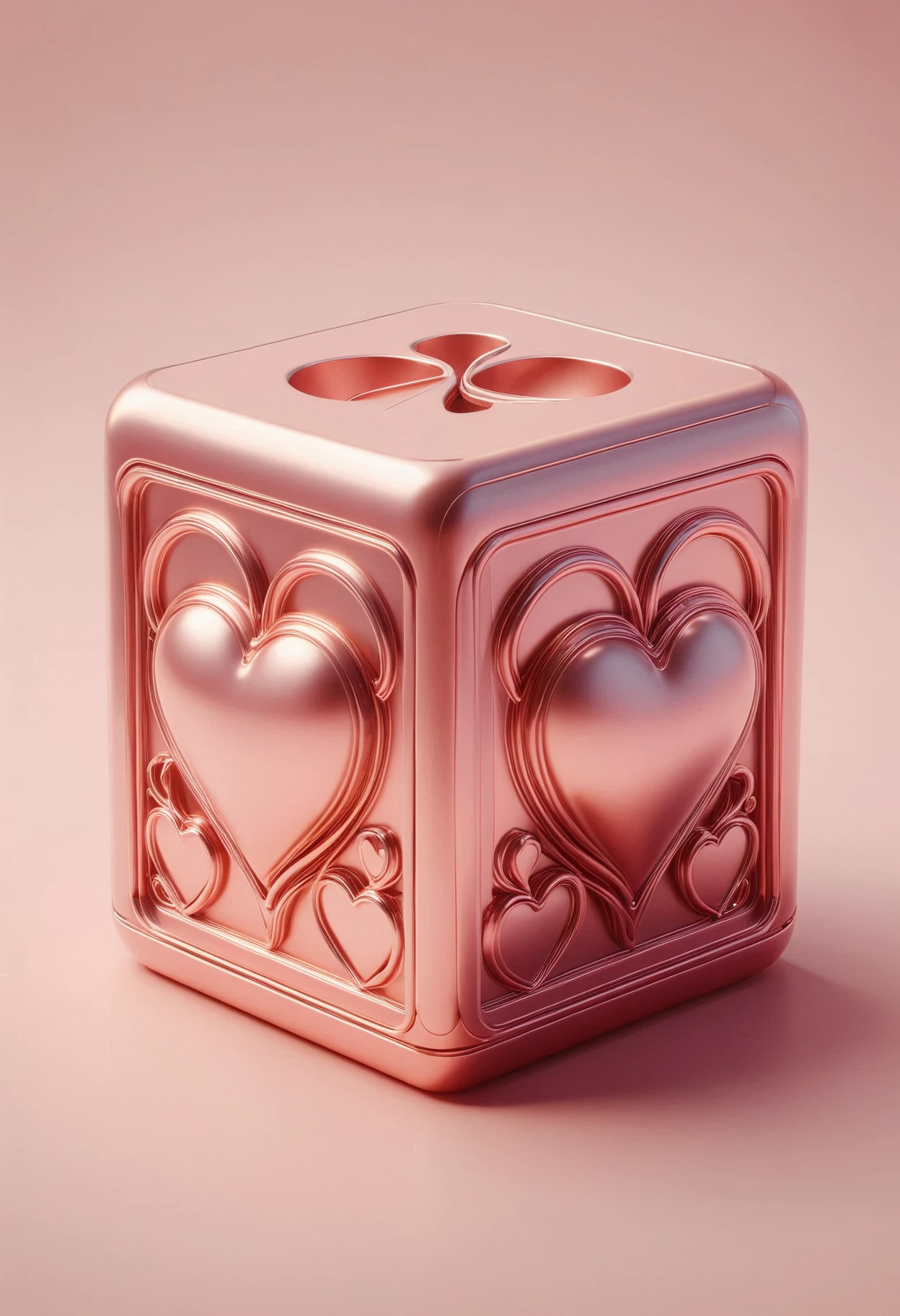 pink metal cube, heart engravings, extremely detailed, made out of metal, <lora:PinkieMtllcSDXL-v1:1>, p1nkm3t4l,