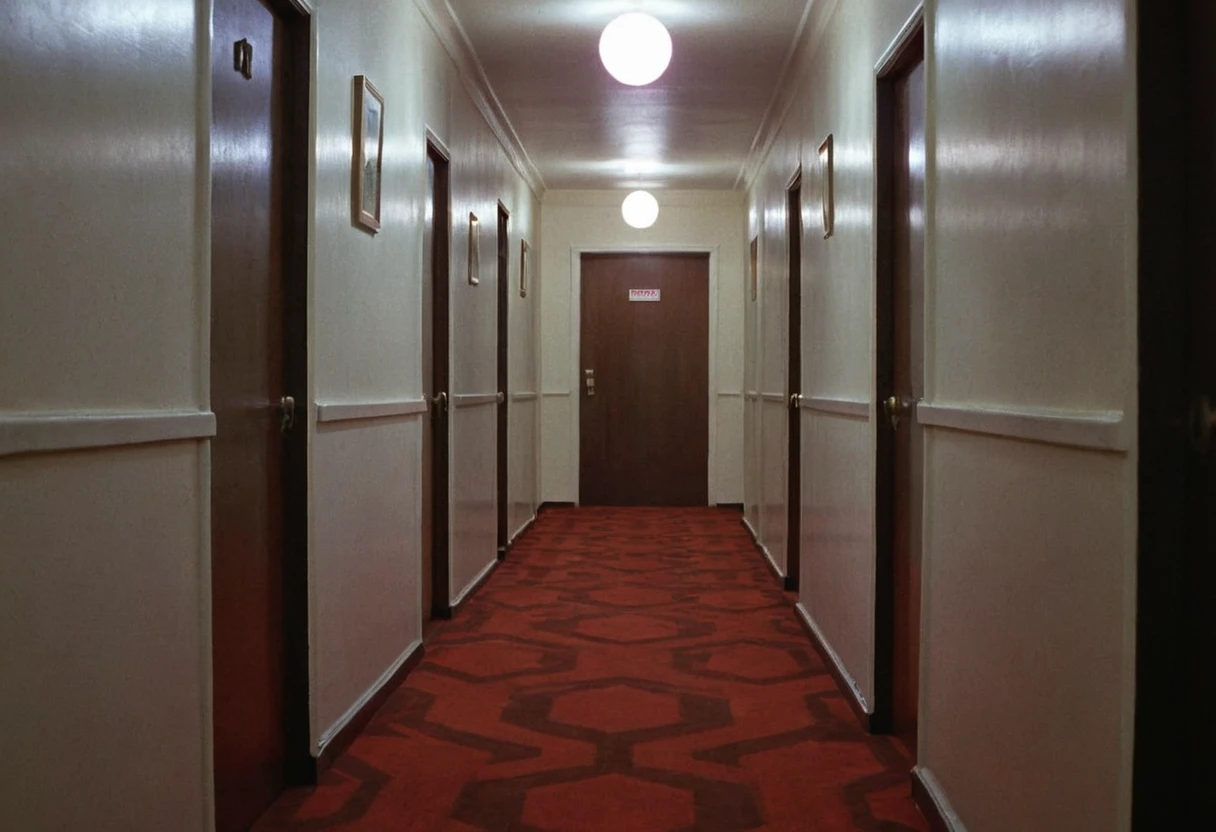 Shin1ng, corridor, room 237, Overlook Hotel, indoors