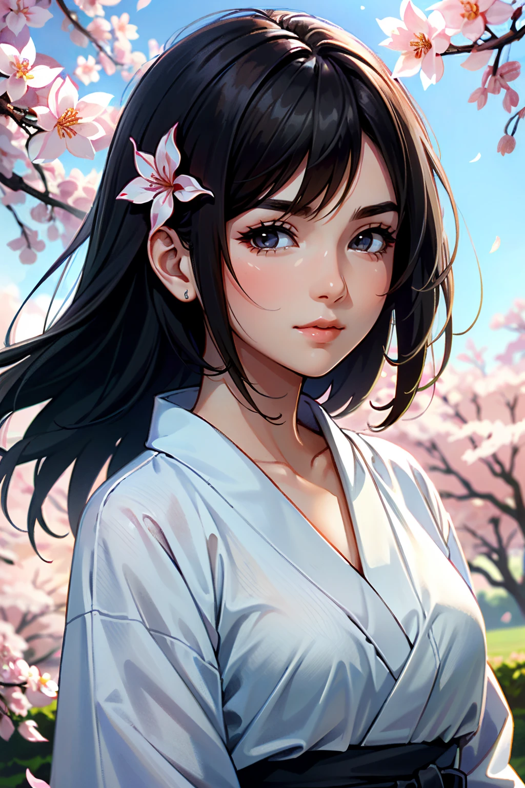 ((ultra detailed, masterpiece, absurdres))
 <lora:FF8Rinoa:0.8>
FF8Rinoa, 1girl, black hair, looking at viewer, yukata, japan, cherry blossoms, hair ornament