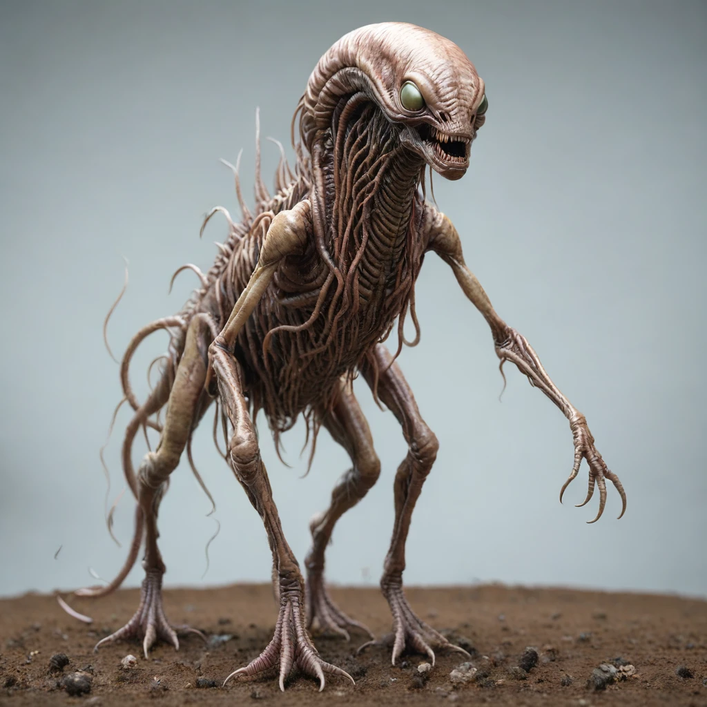 grotesque alien from another planes,worms of terror