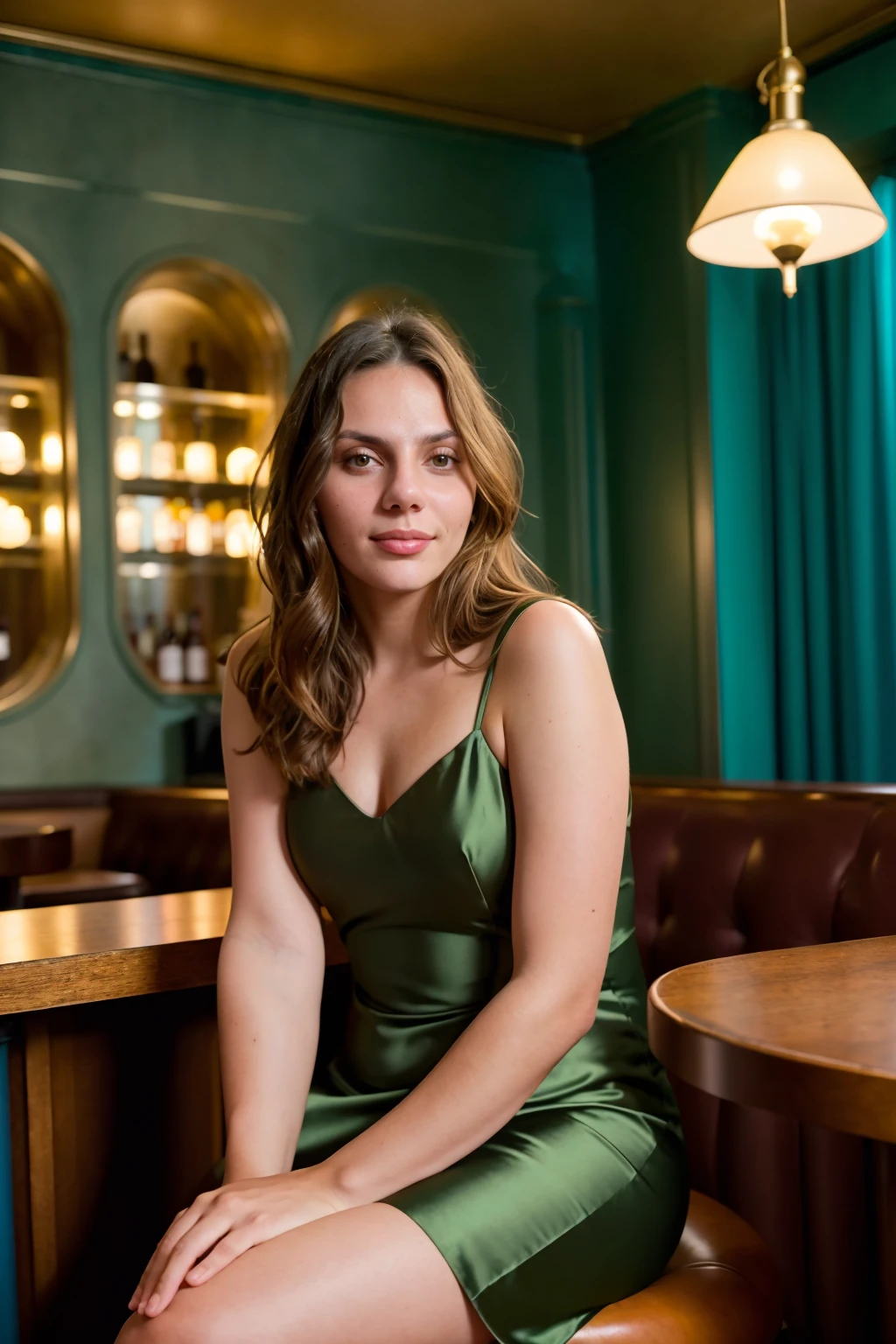 a photograph of (1girl, 19 years old, slight smile), <lora:ZH_DafneKeen_v1SD15:1>, zh_dafnekeen, solo, realistic, brown eyes, long hair,  looking at viewer, wearing (short dress)