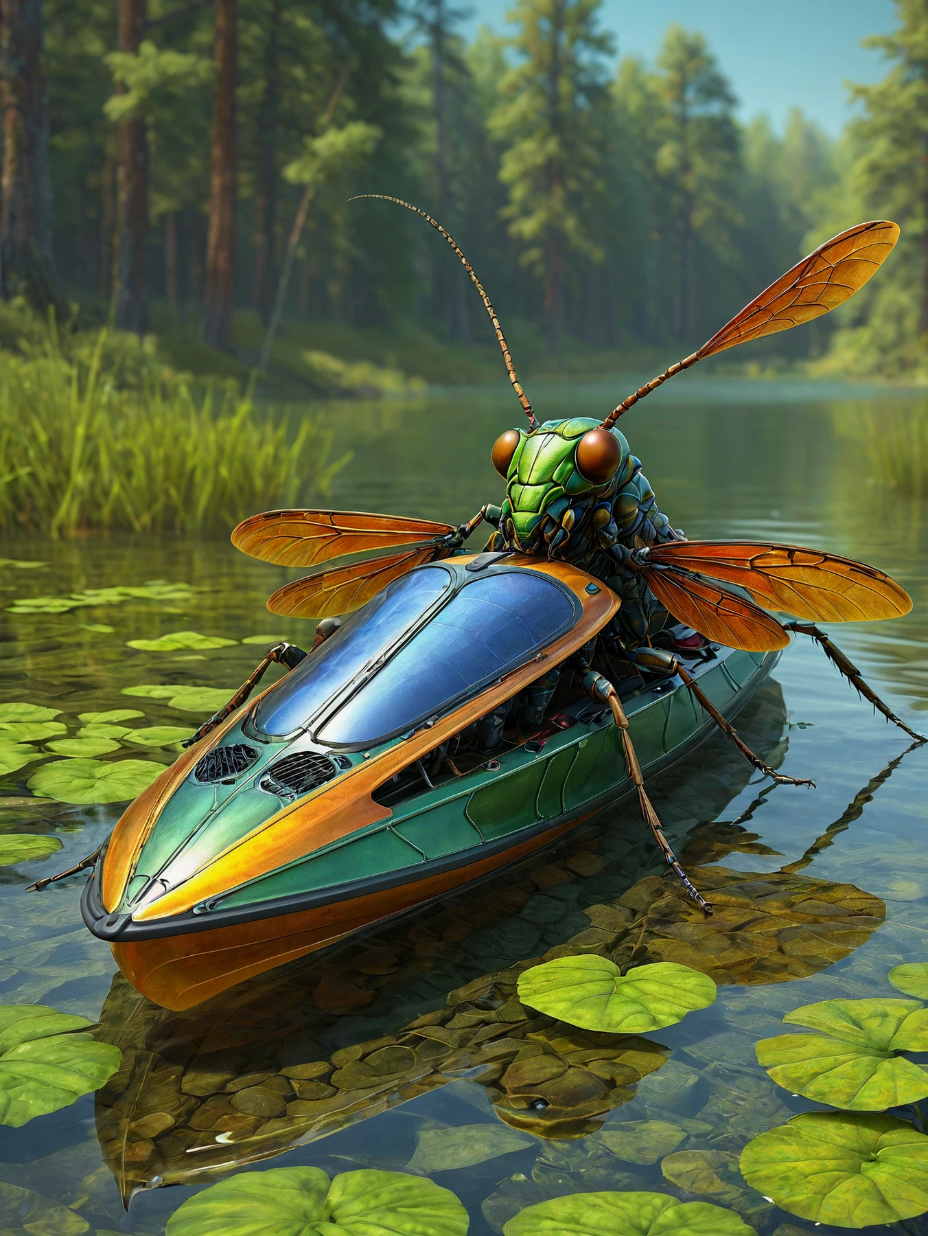 RAW photo, realistic, photorealistic,

An insectoid kayak.

<lora:Insectoid01_CE_SDXL:0.9> AluInsctCE