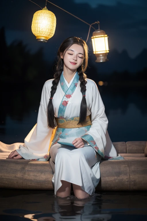 渔舟唱晚-汉服与竹筏 v1.0