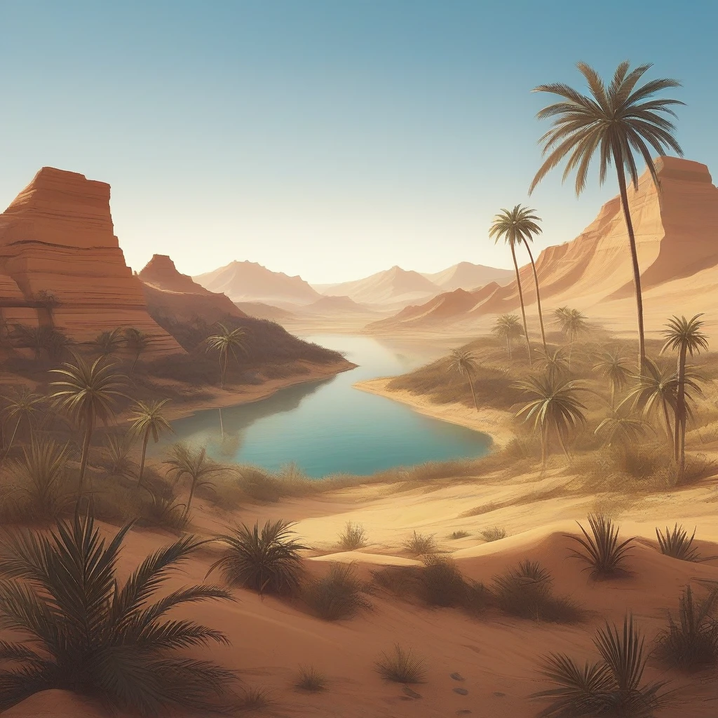 score_9, score_8_up, score_7_up, score_6_up, score_5_up, score_4_up, zPDXL2,source_anime,rating_questionable, 0.4asis, Desert, Oasis, Lake, Grass, greenery, mountains, Palm Trees, Scenery <lora:Desert_Oasis:0.4>