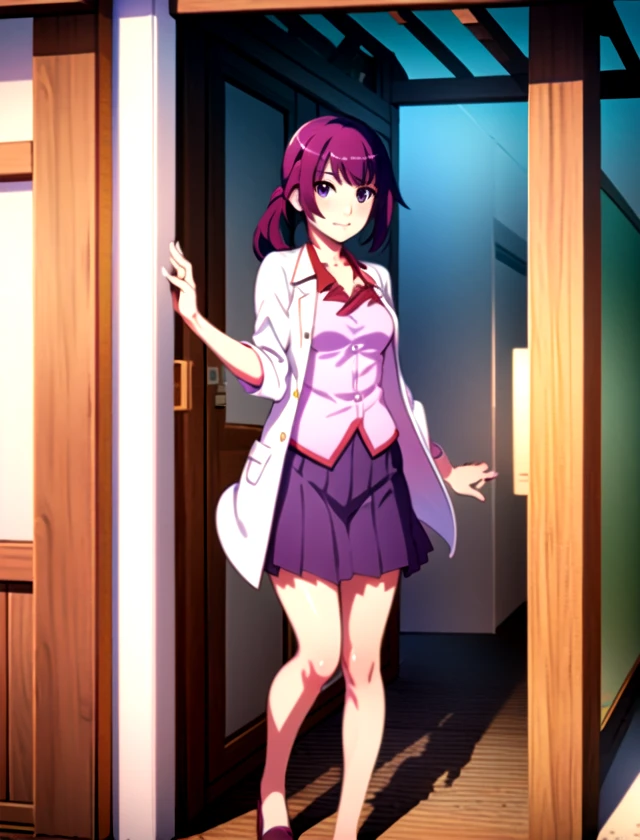 Hitagi Senjougahara, solo, standing, outside, 1girl          <lora:Hitagi-Senjougahara:1>