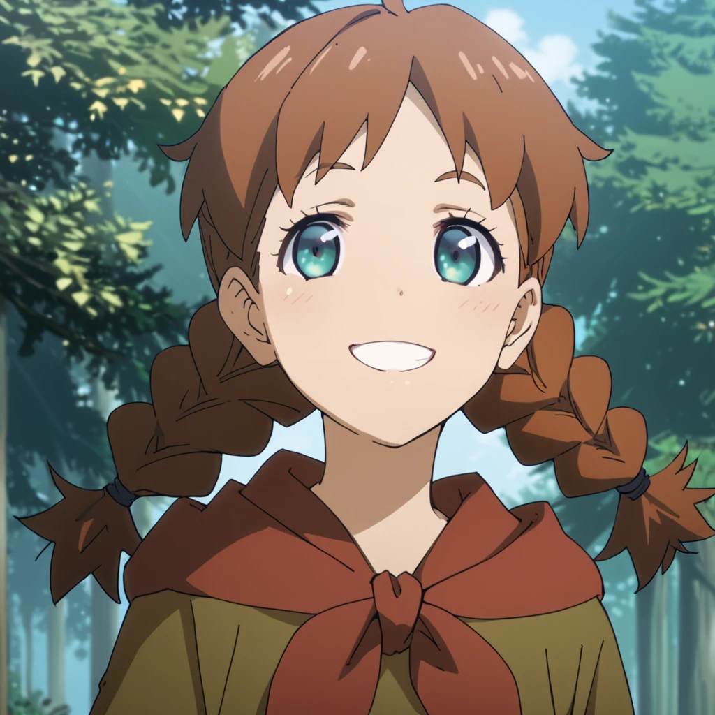 score_9, score_8_up, score_7_up, score_6_up, score_5_up, score_4_up, source_anime,  Marca, brown hair, twintails, braids, , smile, portrait