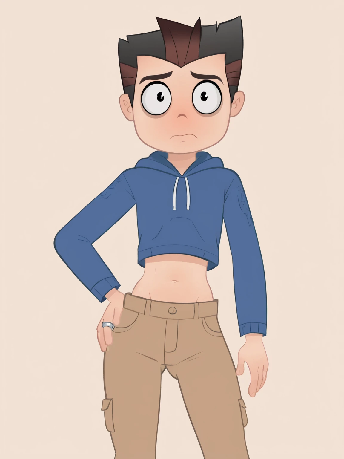 <lora:AnimeMaleB-CV0.1:1> <lora:PeeingThemselfV2_0-10:0.9> <lora:eyedirectionV1.8:0.8>, eyedirection, eyes, ((1boy wearing male underwear)) (peeing self, peeing, pee stain, pee stain on underwear, have to pee), shaggy hair, crotch bulge, twink, smirk, confident, proud, prideful, naughty face, full body