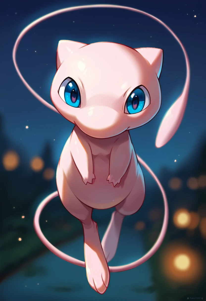 score_9, score_8_up, score_7_up, score_6_up, source_furry, solo, dof, full-length portrait, blurred background,  <lora:POKEMON_MEW:1> mew, pokemon (creature), blue eyes, cinematic, dynamic angle, night time, rimlight, playful,  <lora:d\EnvyZoomSliderXL01:-1>