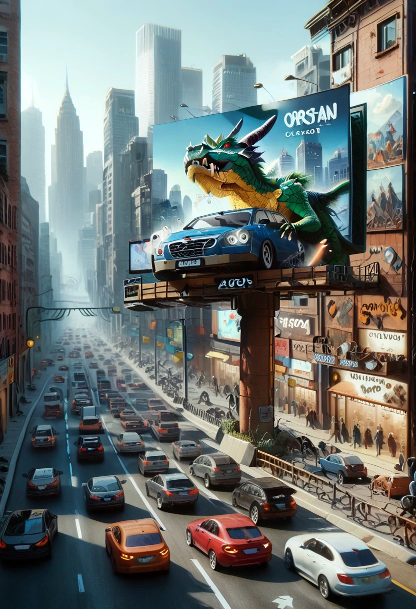 score_9, score_8_up, score_7_up, b1llb0ard, sign,  BREAK
dragon_car, BREAK
cars, traffic, buildings, city