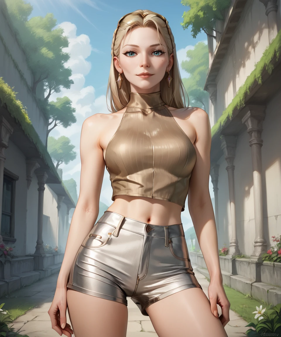 sss,stainless steels shorts,stainless steel texture,
score_9,score_8_up,score_7_up,
1girl,solo,best quality,highres,masterpiece,
outdoors,cowboy shot,
<lora:stainless steels shorts pony-000002:1>,
<lora:self06 pony-v1.0:0.5>,
facing viewer, looking at viewer,