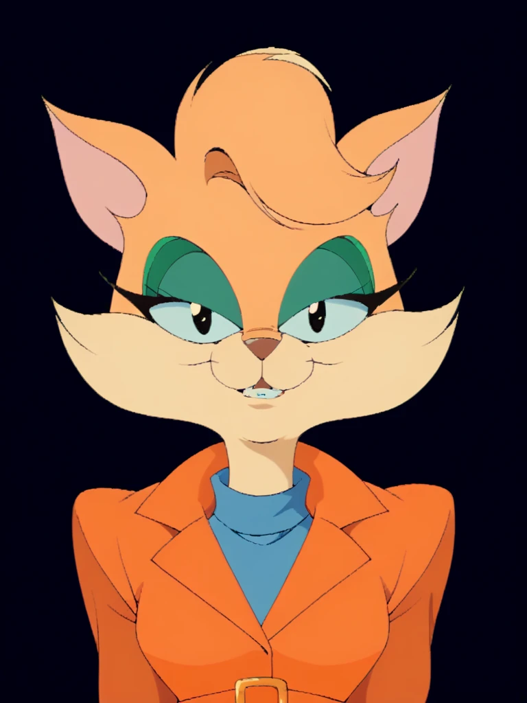 score_9, score_8_up, score_7_up, score_6_up, score_5_up, score_4_up, source_furry, Tabitha_Fantomcat, detailed eyes, detailed face, (retro artstyle, 1990s \(style\), flat color, toon \(style\)),  <lora:tabitha-v1:1>