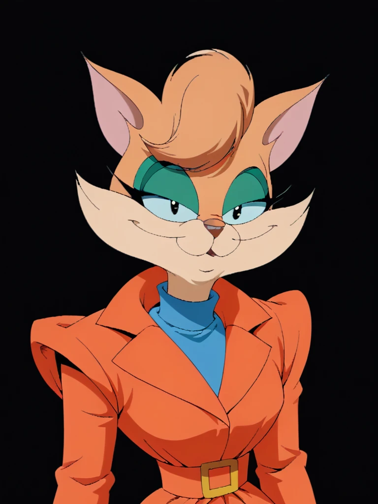 score_9, score_8_up, score_7_up, score_6_up, score_5_up, score_4_up, source_furry, Tabitha_Fantomcat, detailed eyes, detailed face, (retro artstyle, 1990s \(style\), flat color, toon \(style\)),  <lora:tabitha-v1:1>