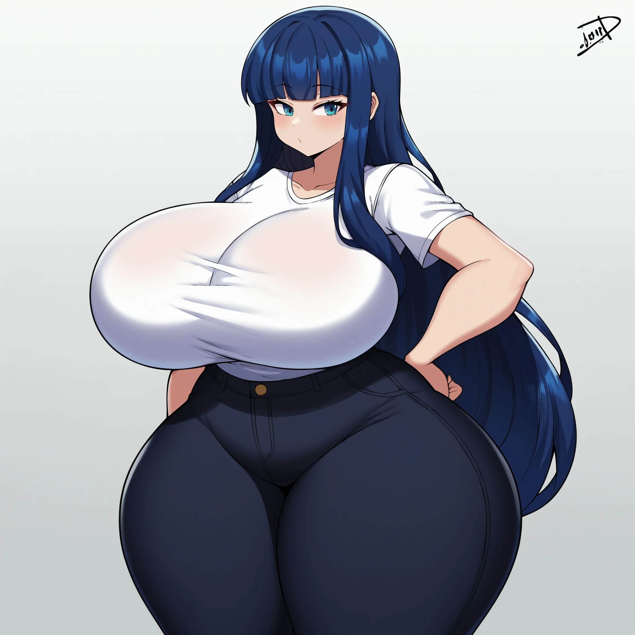 saori(blue archive),1girl,solo,blush,cap,super enormous massive gigantic big large fat absurde sagging fake huge breasts,looking at viewer,near,standing up,entire body, full body nude