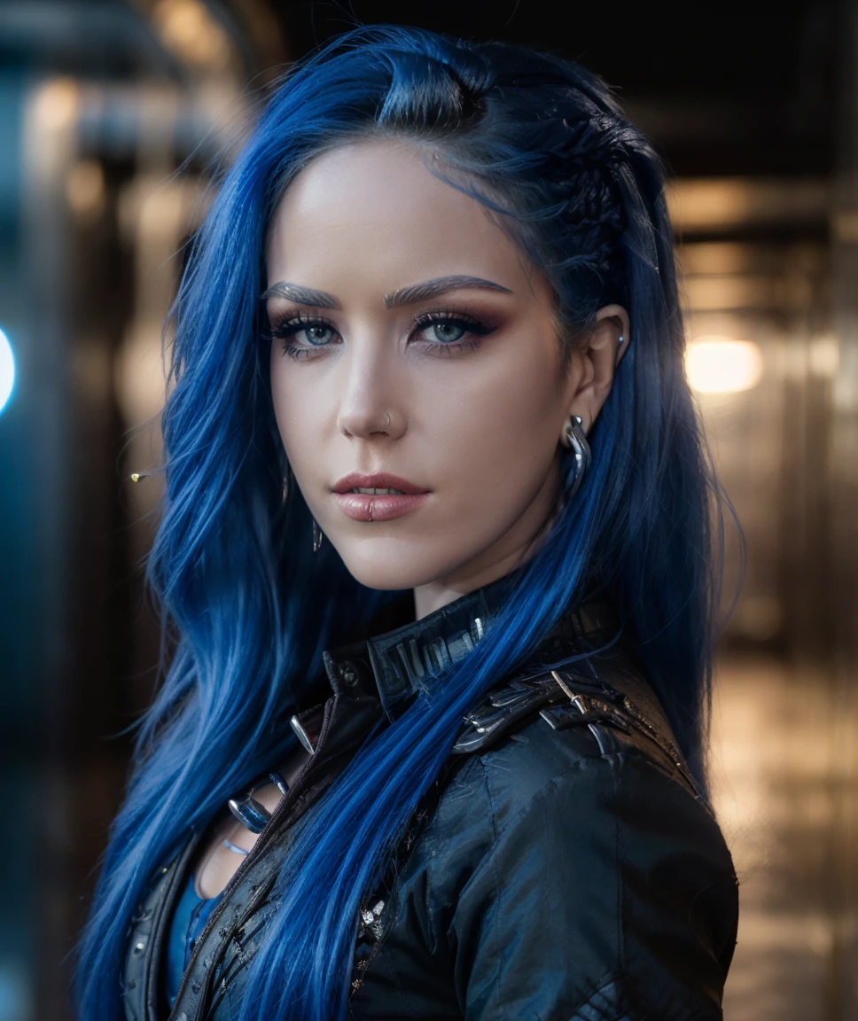 cinematic photo  <lora:quiron_AlissaWhiteGluz_v090330_Lora:0.87> alissaWhiteGluzQuiron woman, 1girl, long hair,  realistic, looking at viewer, lips, jewelry, earrings, parted lips, blue eyes,  , ,  MakeUp,,  school uniform, ,    . 35mm photograph, film, bokeh, professional, 4k, highly detailed