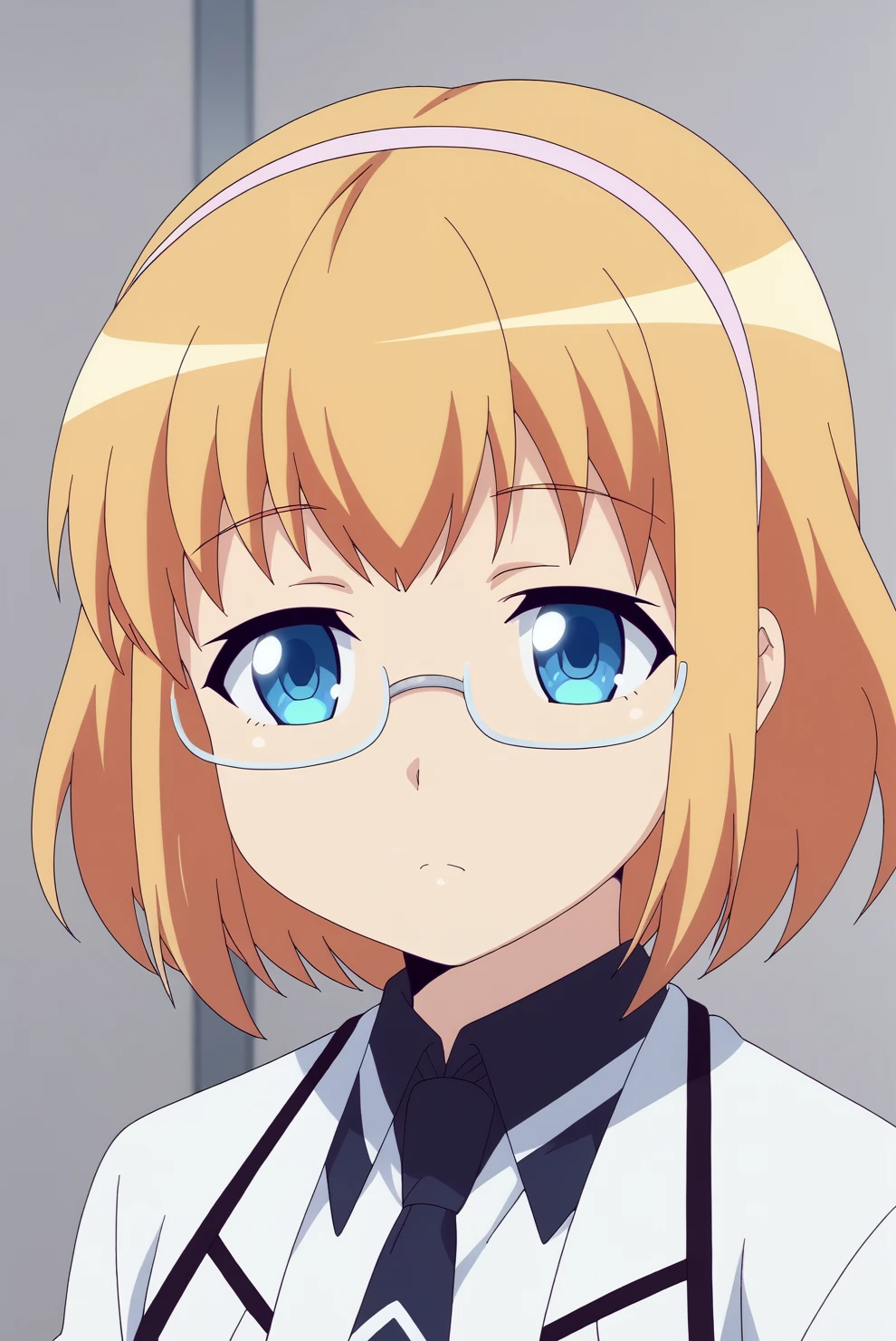 Kei Shikina, rating_all, glasses <lora:Masou_Gakuen_HxH-Kei_Shikina-PDXL:0.8>