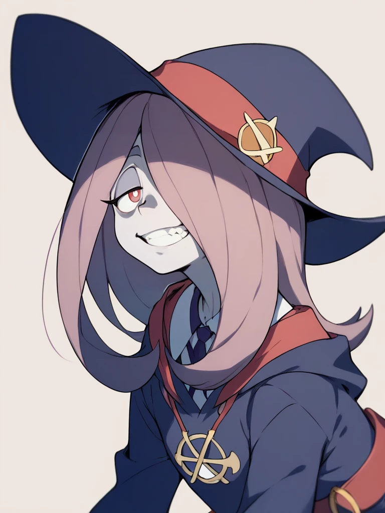 <lora:Sucy:1>,sucy manbavaran, little witch academia, red eyes, teeth, grin,, score_9, score_8_up, score_7_up, score_6_up, score_5_up, score_4_up, BREAK