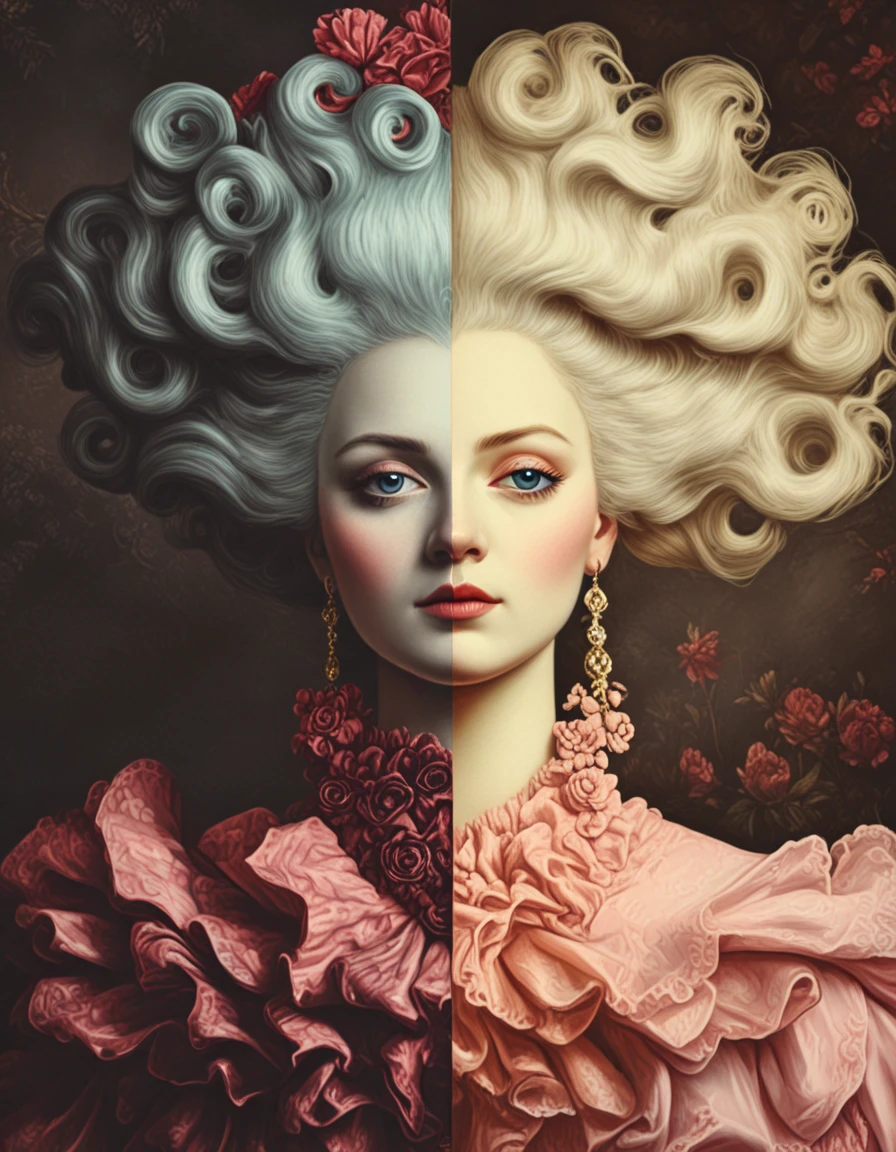 novuschroma69 split dichotomy marie antoinette <lora:novuschroma69 split:1.2> <lora:sdxl_lightning_8step_lora:1>
