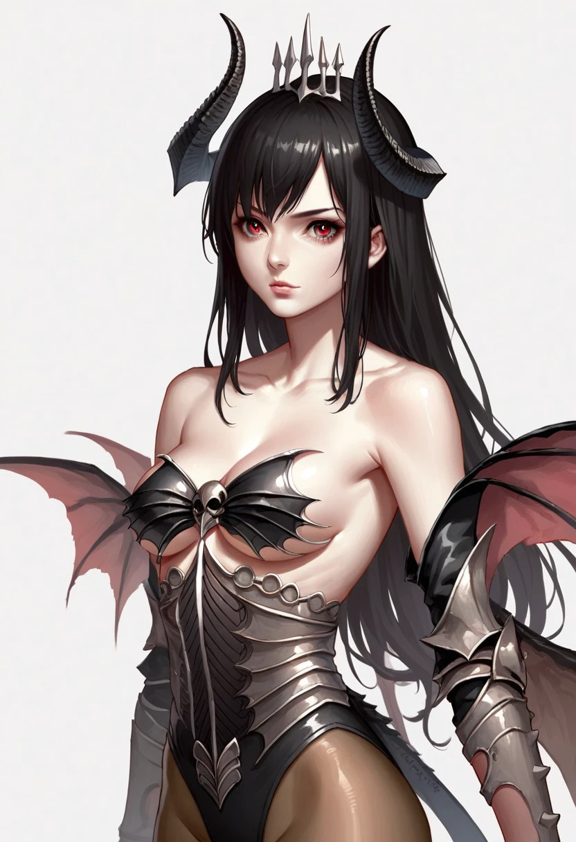 (((masterpiece))),((highest quality)),one beautiful japanese girl,pale, (An anthropomorphic bat character: 1.5), (bat wings:1.5)、bat ears、(big breasts:1.5)、(belly button)、(Fur clothing:1.5)),(private server), (exposure of skin),(The background is a cave:1.5).(((from the front:1.5)))、(straight front: 1.5)、empty grain:1.5)