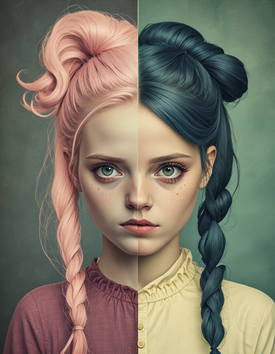 novuschroma69 split dichotomy willowy swedish woman with pigtails <lora:novuschroma69 split:1.25> <lora:sdxl_lightning_8step_lora:1>