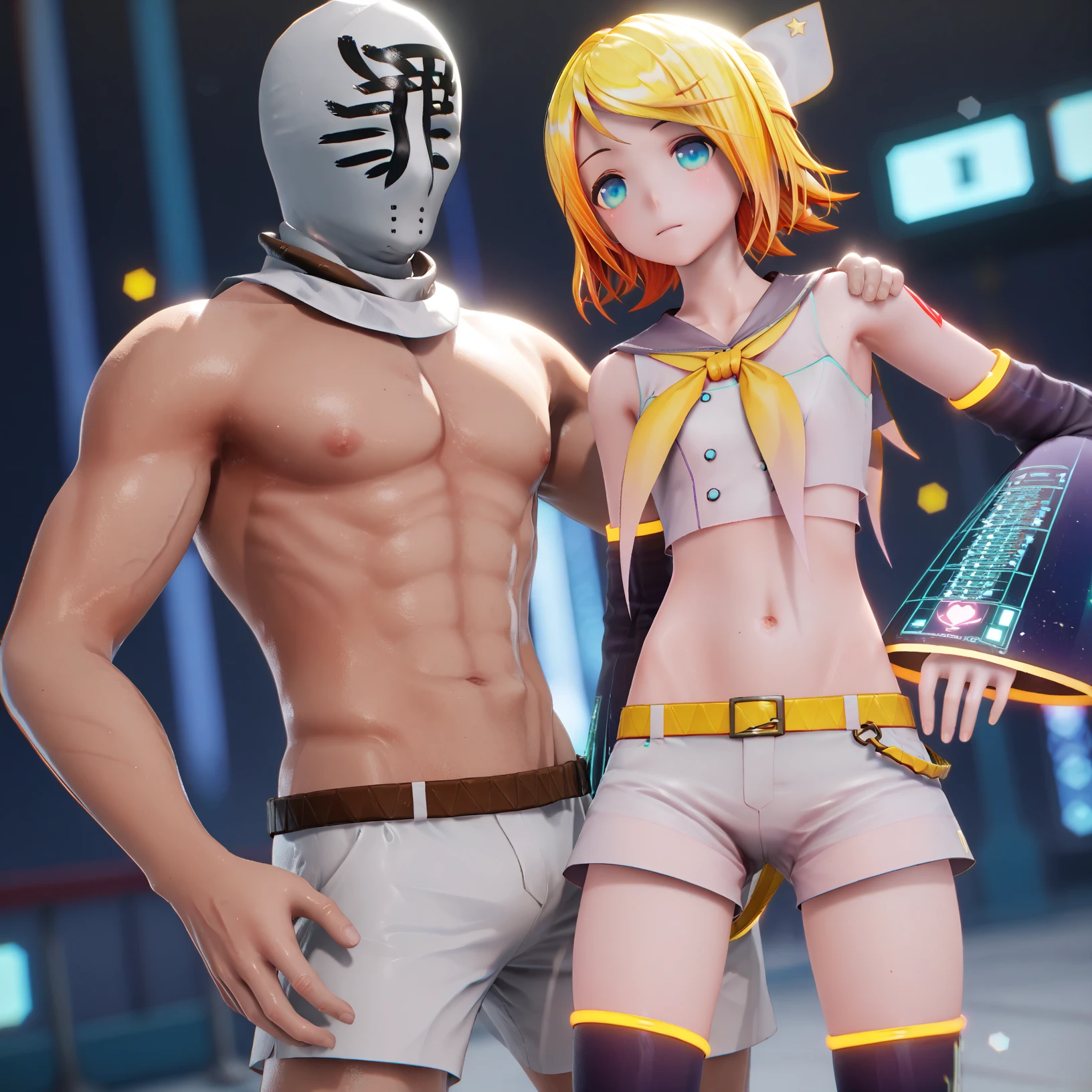 [Pony] Hatsune Miku & Kagamin Rin 10th anniversary MMD Model (YYB ver) and Sin Sack 3 in 1 lora