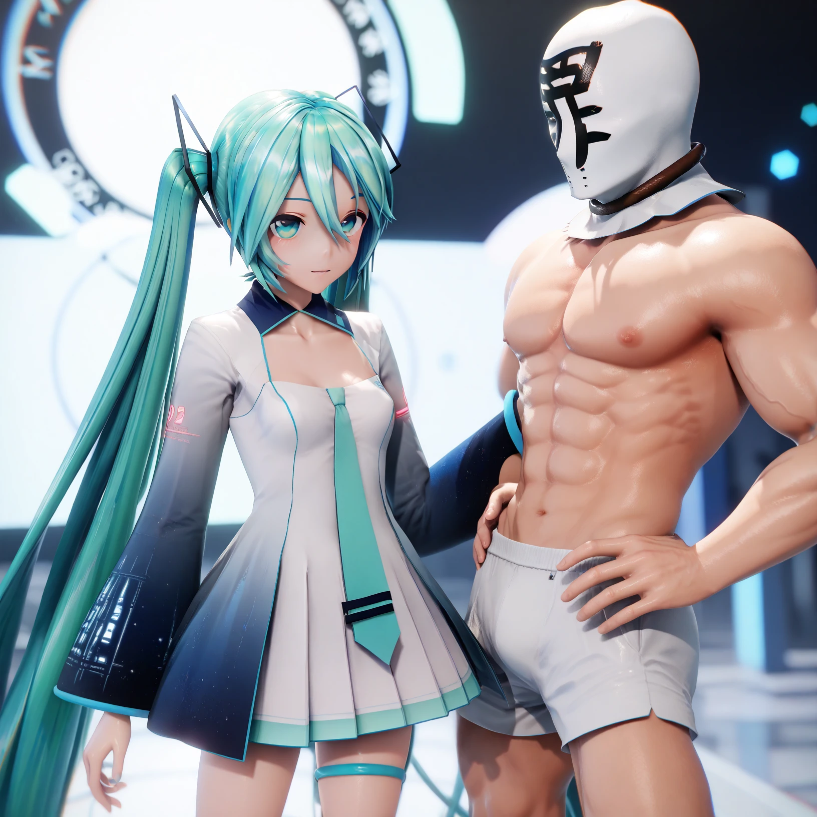 [Pony] Hatsune Miku & Kagamin Rin 10th anniversary MMD Model (YYB ver) and Sin Sack 3 in 1 lora