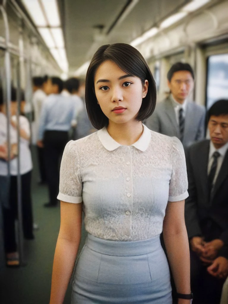 Japanese Commuter Train Interior - 車内 SDXL