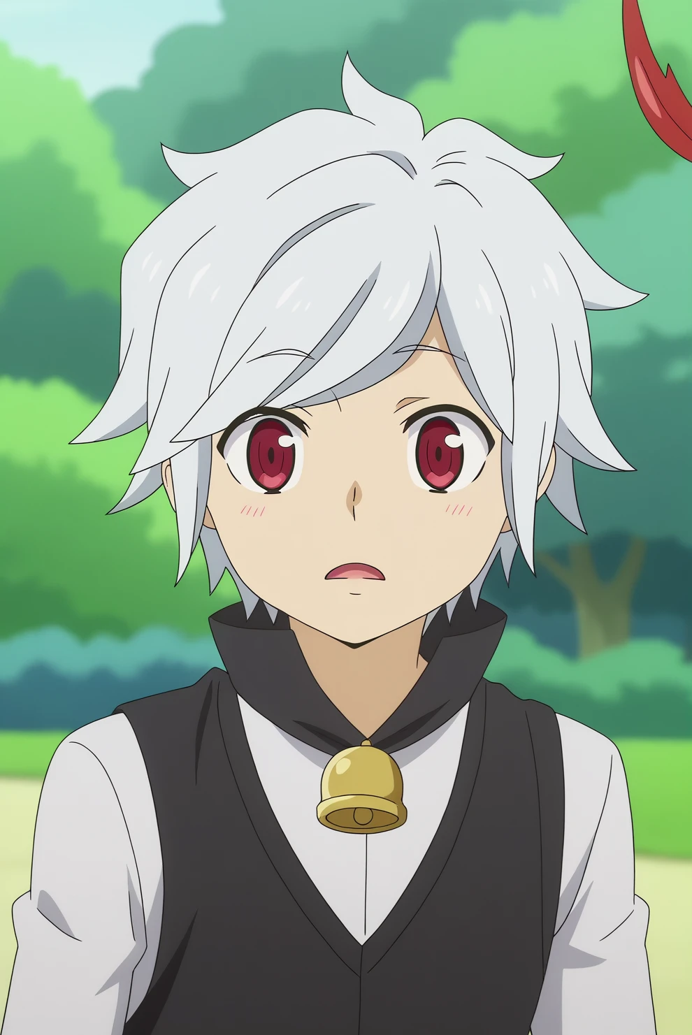 Bell Cranel, anime screencap <lora:Danmachi-Bell_Cranel-PDXL:0.8>