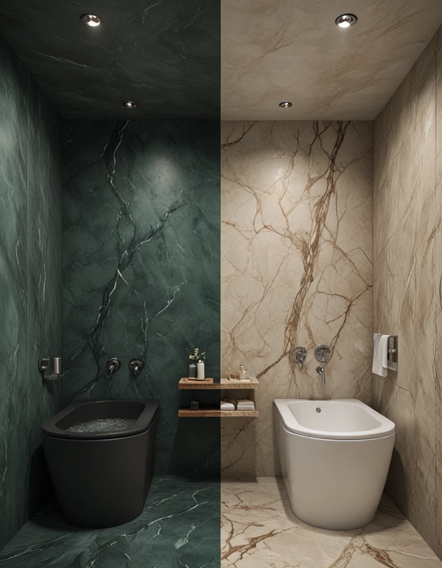 novuschroma69 dual dichotomy bathrooms <lora:novuschroma69 dual:1.25> <lora:sdxl_lightning_8step_lora:1>