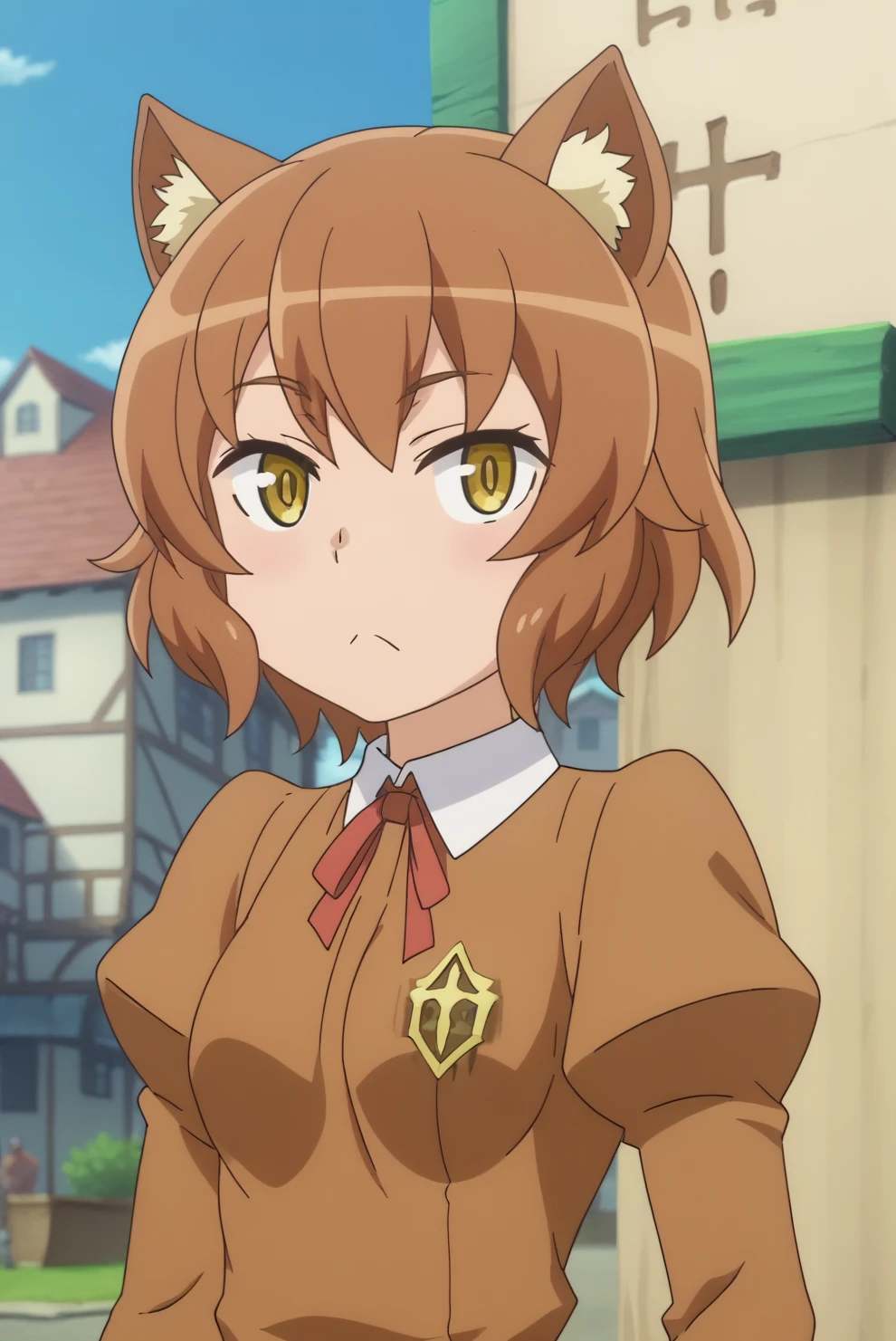 Anya Fromel, anime screencap <lora:Danmachi-Anya_Fromel-PDXL:0.8>