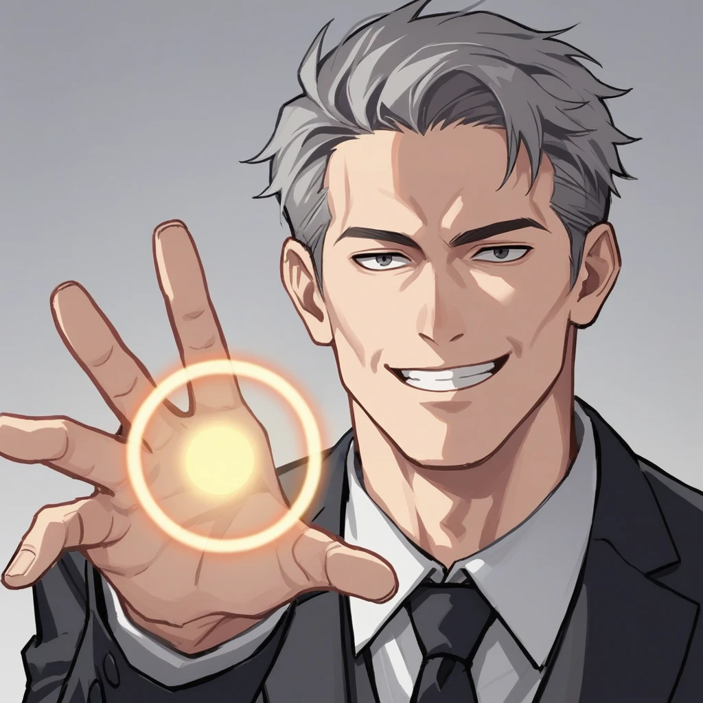 score_9, score_8_up, score_7_up, score_6_up, score_5_up, score_4_up, zPDXL2,source_anime,rating_questionable,1boy, joe biden, grey hair, suit, smile, close up, <lora:Big_Bang_Attack__Biden_Blast_Meme:0.4> b1gb4ng, looking at viewer, upper body,hand out, energy ball in hand, aura,